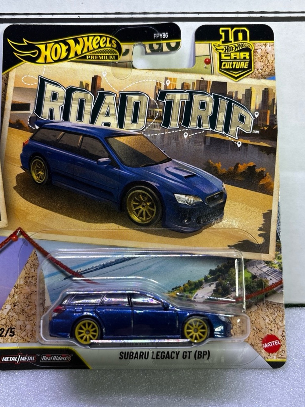 Hot wheels Road Trip Subaru Legacy GT (Blue) - Kids Toy Car